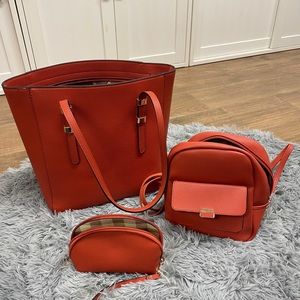3 piece travel purse/tote/backpack set